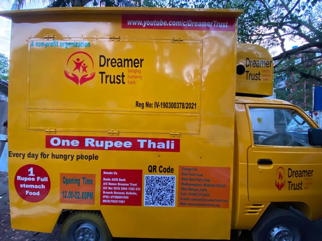 One rupees thali in India